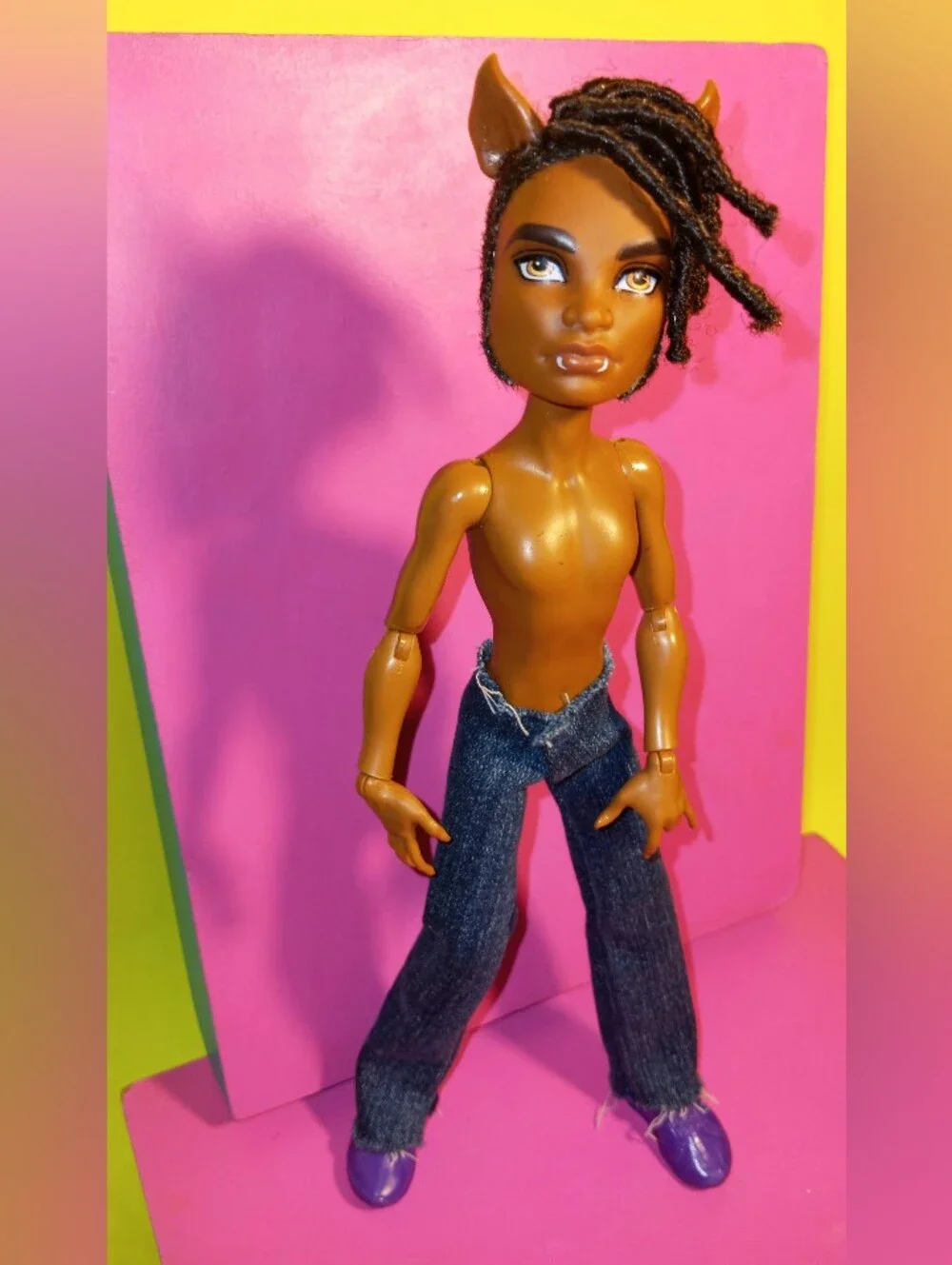 Monster high Clawd Doll locs Custom
